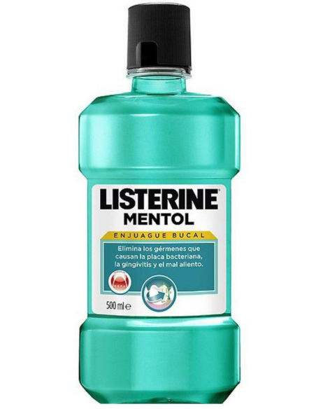 Listerine Mentol 500 ml Enjuague Bucal Frescor Intens