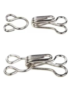 Corchetes Metálicos Negro o Níquel Cierre y Fijación