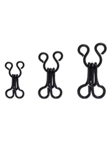 Corchetes Metálicos Negro o Níquel Cierre y Fijación