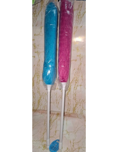 Plumero Microfibra Azmark 60 cm Limpieza Rosa Celeste