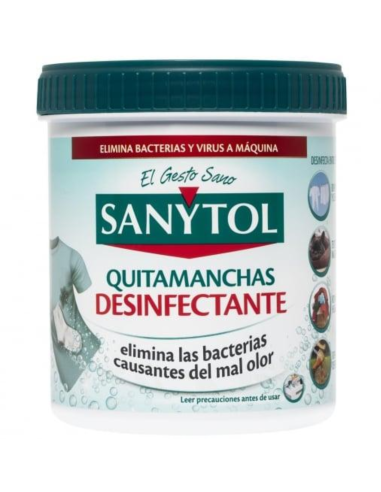 Sanitol Quitamanchas Textil Polvo 450 g Desinfectante Ropa
