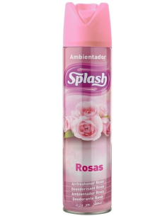 Splash Ambientador Spray 300 ml Fragancias Rosas Vainilla Lavanda