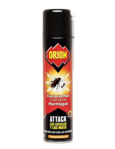 Orión Spray Mata y Barrera Cucarachas Hormigas Insecticida