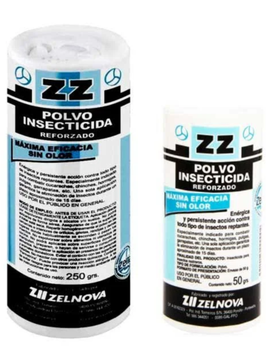 ZZ Insecticida en Polvo 50 g 250 g Control de Insectos
