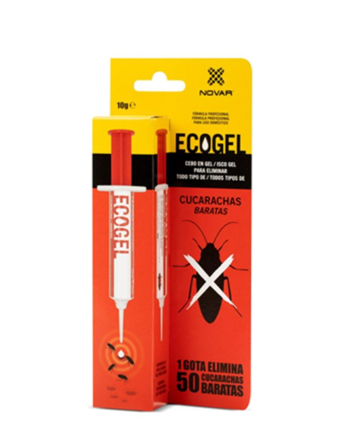 Ecogel Jeringa Cucarachas 5 g Gel Anticucarachas