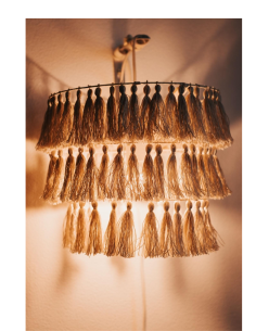 Borla para Luz Decorativa Interior Pompon Lámparas 2