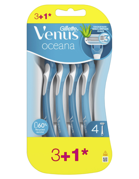 Gillette Venus Océana 4 uds Pack 3+1 Maquinillas Mujer