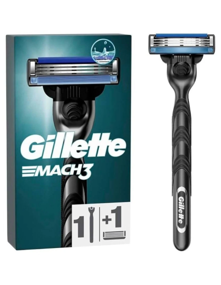 Gillette Mach3 Mango + Cuchillas 3 Hojas Afeitado