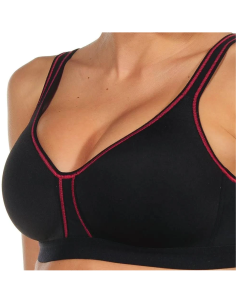 Selene Nina Sujetador Deportivo 95B Negro Tierra Sin Aros 2