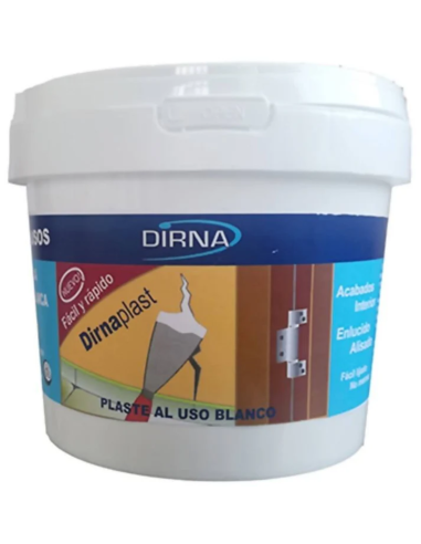 Dirnaplast Pasta Reparadora Hogar 1Kg 400gr Fácil Aplicación