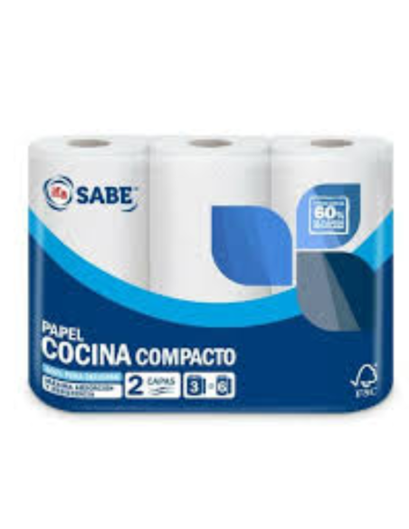 Rollo Cocina Azul Ifa Sabe 3 Rollos Alta Absorción
