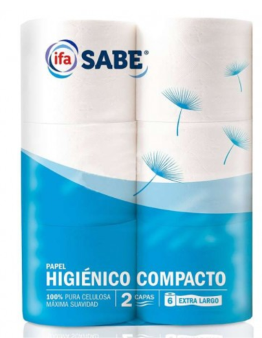 Papel Higiénico Ifa Sabe 6 Rollos Doble Capa Suave