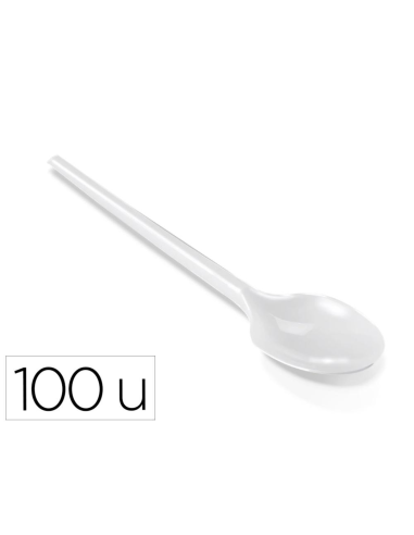 Cucharas Plástico Campisol 100 Unidades Reutilizables Reciclables