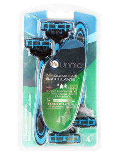 Ifa Unnia Maquinilla Desechable Basculante Pack 4 uds | Afeitado Suave