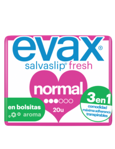 Salvaslip Evax Normal 20 Unidades en Bolsitas