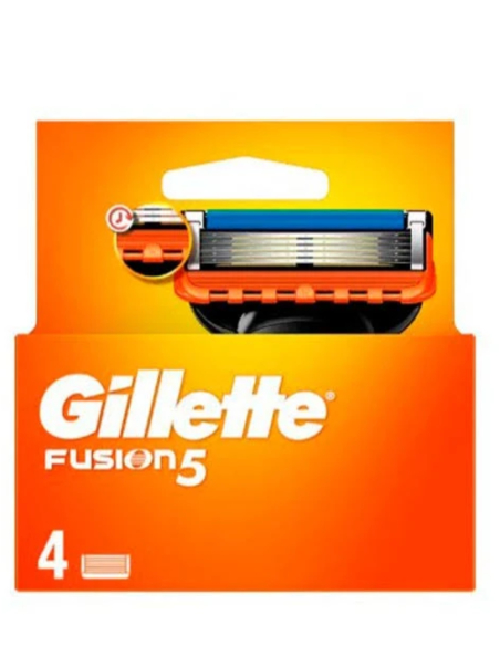 Gillette Fusion Recambios Pack 4 uds | Afeitado Preciso y Suave