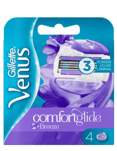 Gillette Venus Comfortglide Breeze Pack 4 uds | Afeitado Femenino Suave