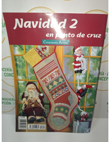 Libro Punto de Cruz Navidad 2 | Patrones Navideños Artime