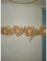 Cinta de raso con flores 3D y secas para decoración artesanal por metros