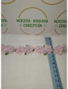 Lazo de raso con flores 3D por metros para decoración artesanal