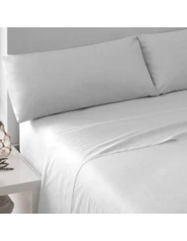 Sábanas Burrito Blanco algodón 100% cama 150 blancas