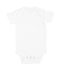 Body bebé manga corta blanco liso